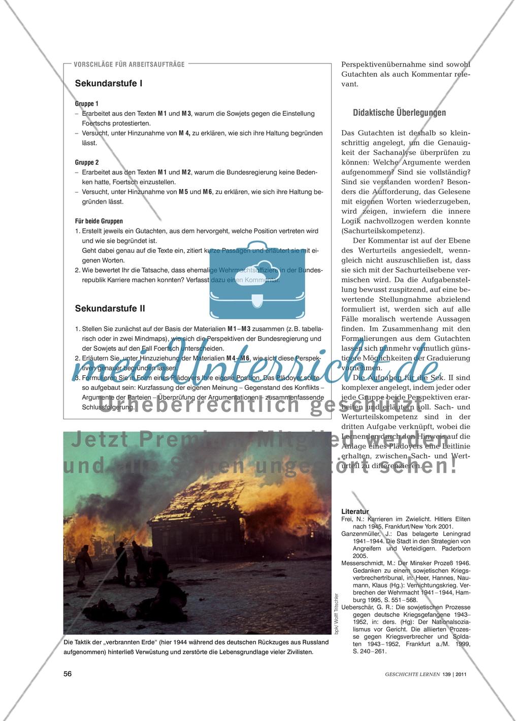 Der „Fall Foertsch“ - Perspektivenübernahme und Werturteilskompetenz in der Sekundarstufe Preview 3