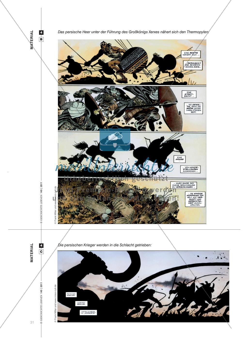 Ehre – Pflicht – Ruhm – Kampf – Sieg: Die Schlacht an den Thermopylen in Frank Millers Comic 300 Preview 6
