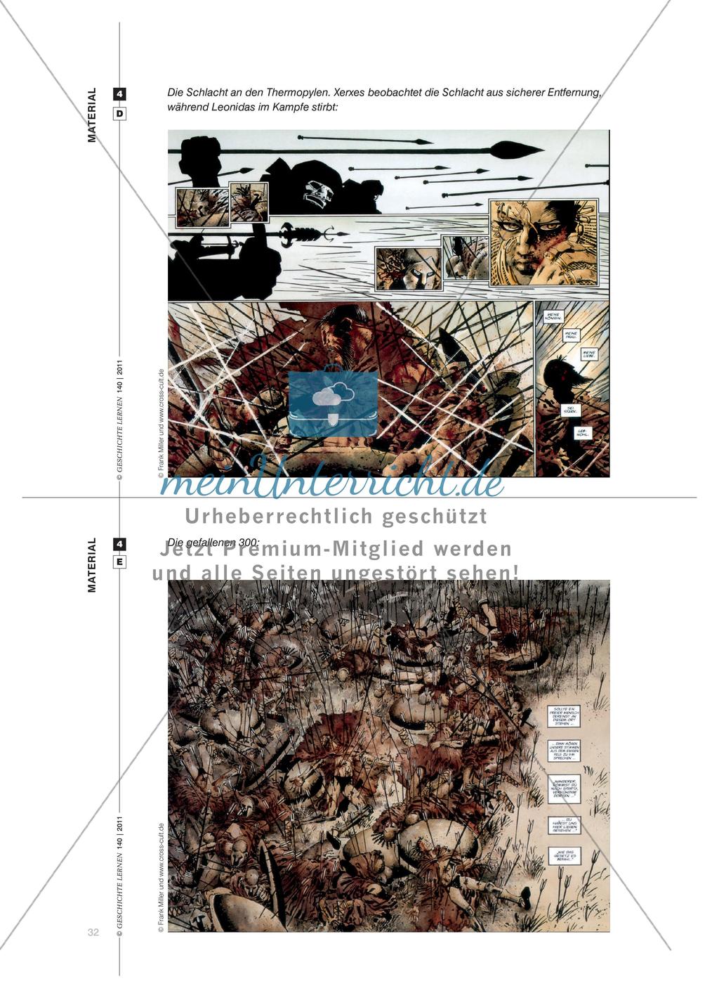 Ehre – Pflicht – Ruhm – Kampf – Sieg: Die Schlacht an den Thermopylen in Frank Millers Comic 300 Preview 7