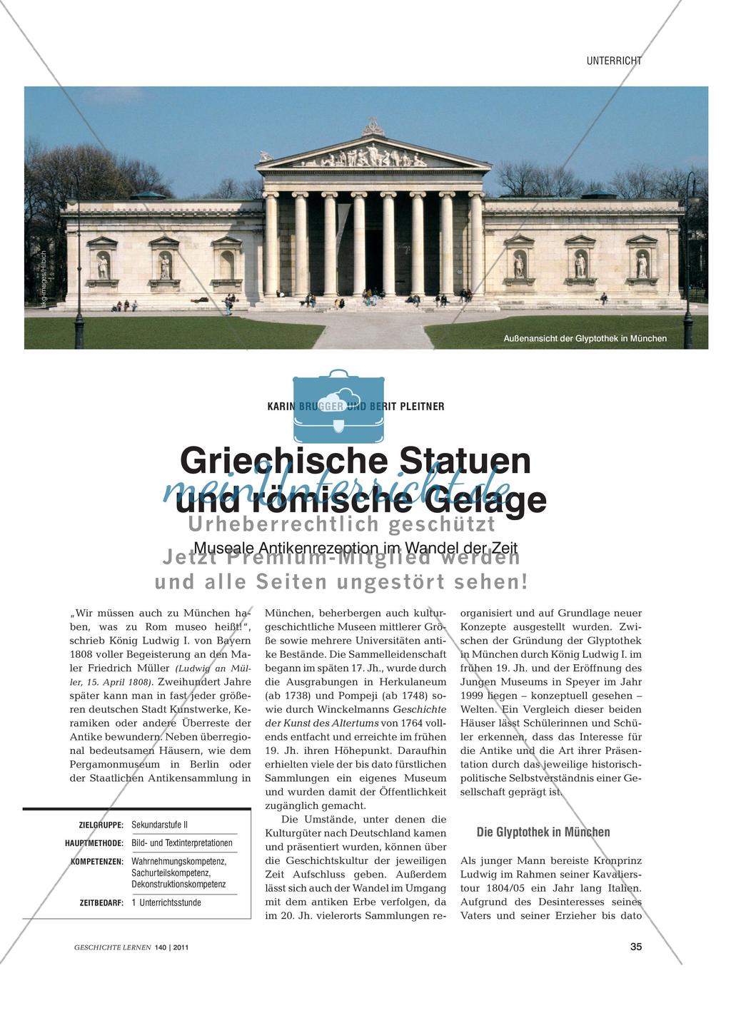 Griechische Statuen und römische Gelage - Museale Antikenrezeption im Wandel der Zeit Preview 1