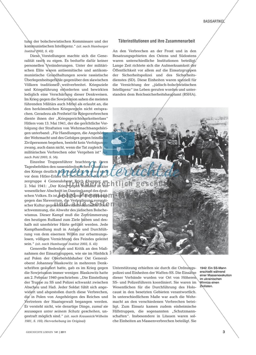 Deutsche Kriegsführung in der Sowjetunion aus fachdidaktischer und fachwissenschaftlicher Perspektive Preview 2