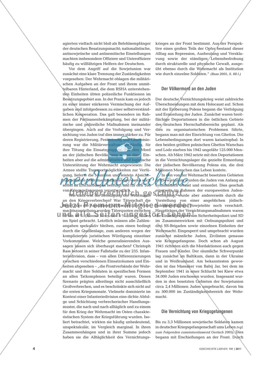Deutsche Kriegsführung in der Sowjetunion aus fachdidaktischer und fachwissenschaftlicher Perspektive Preview 3