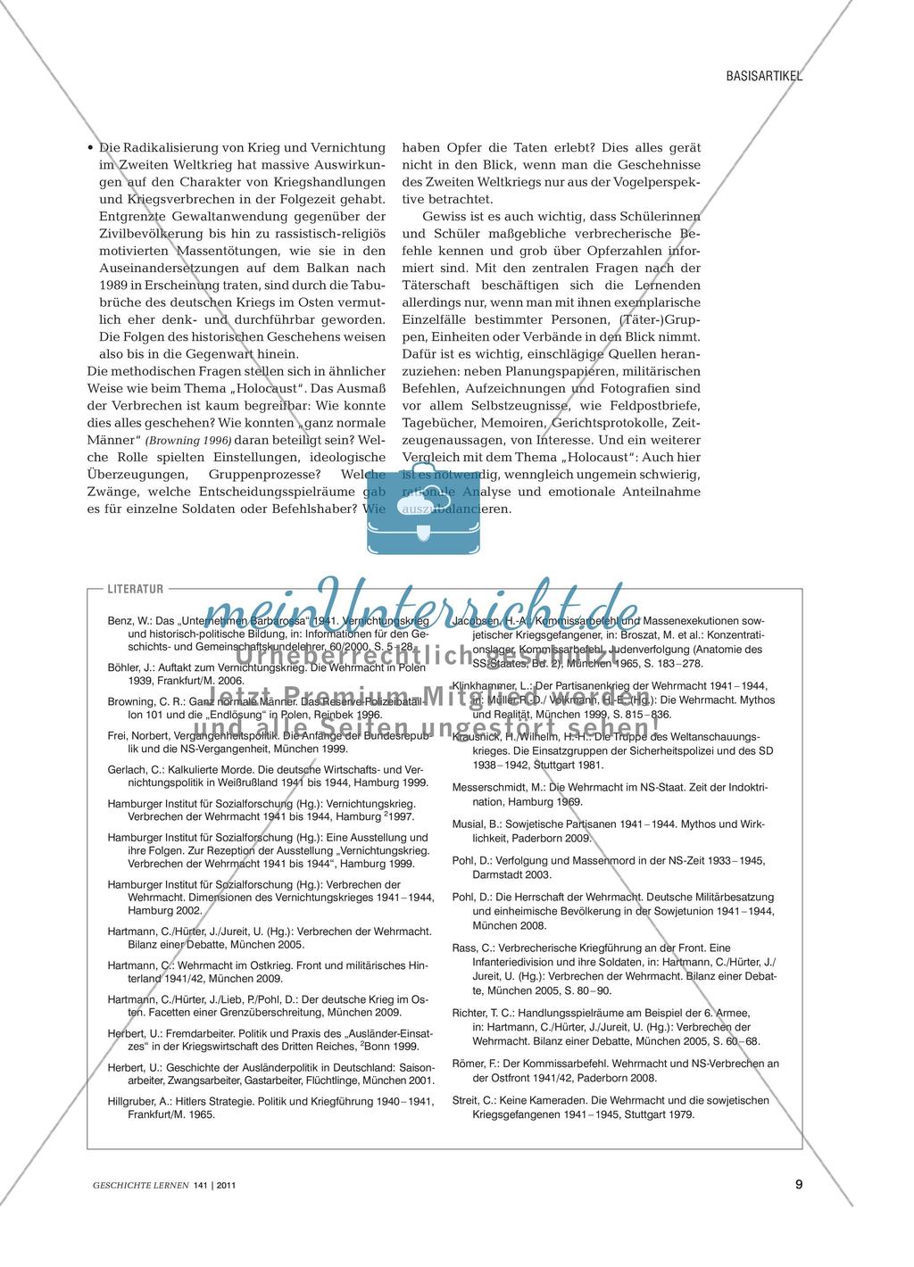 Deutsche Kriegsführung in der Sowjetunion aus fachdidaktischer und fachwissenschaftlicher Perspektive Preview 8