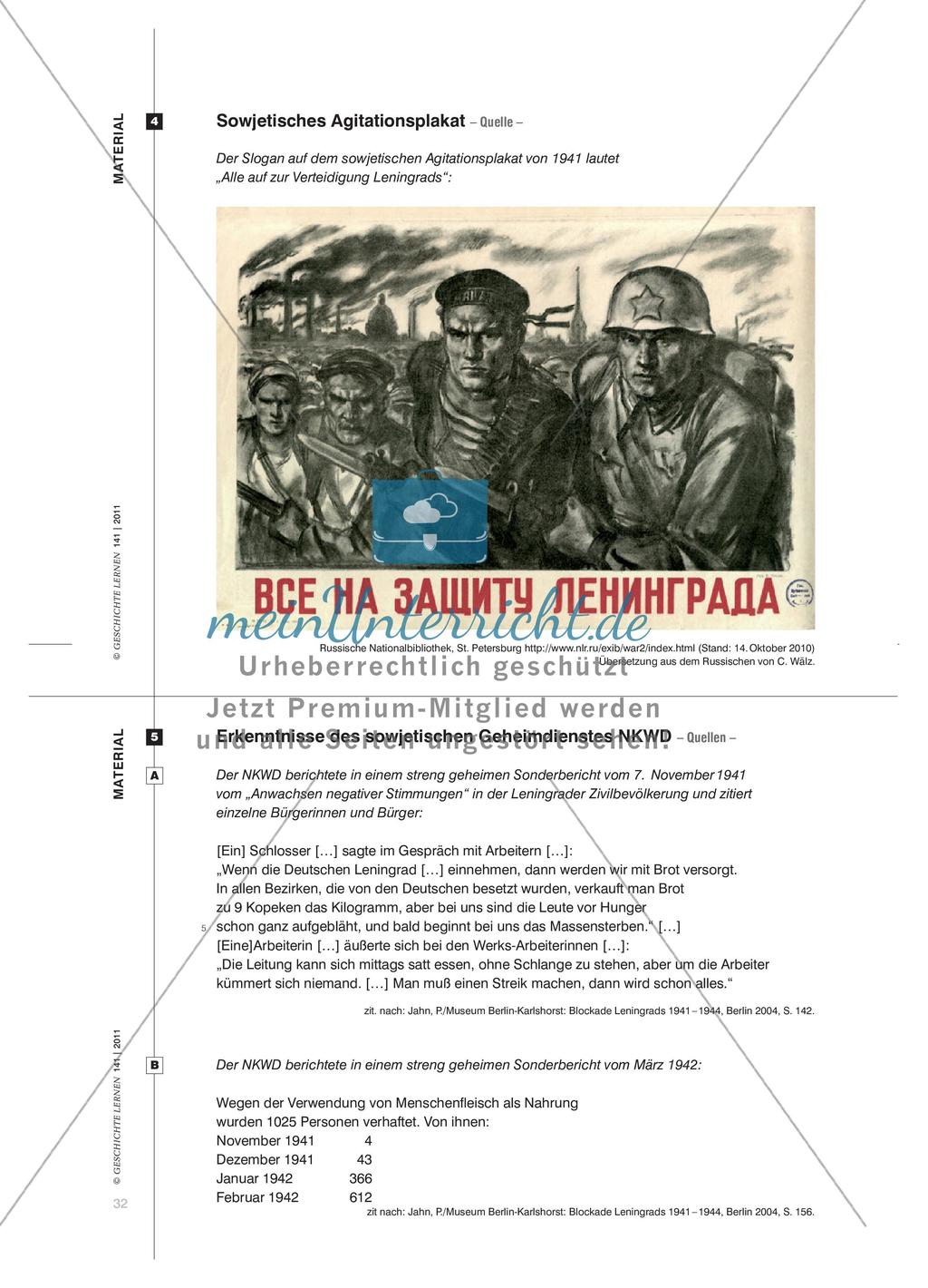 Die Blockade Leningrads von 1941 bis 1944: Verlauf und Folgen Preview 7