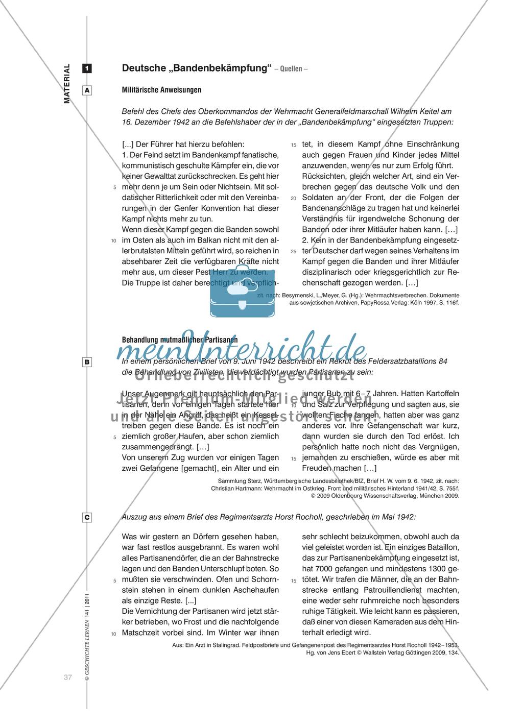 Widerstand und Bandenbekämpfung an der Ostfront des Zweiten Weltkriegs Preview 4