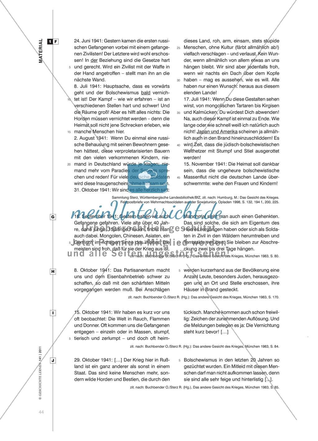 Feldpostbriefe deutscher Soldaten: Feindbilder, Gewaltbereitschaft und Vernichtungswillen Preview 5