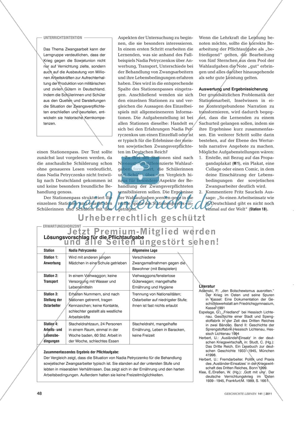 Eine Stationenarbeit über sowjetische Zwangsarbeiter im Deutschen Reich Preview 3