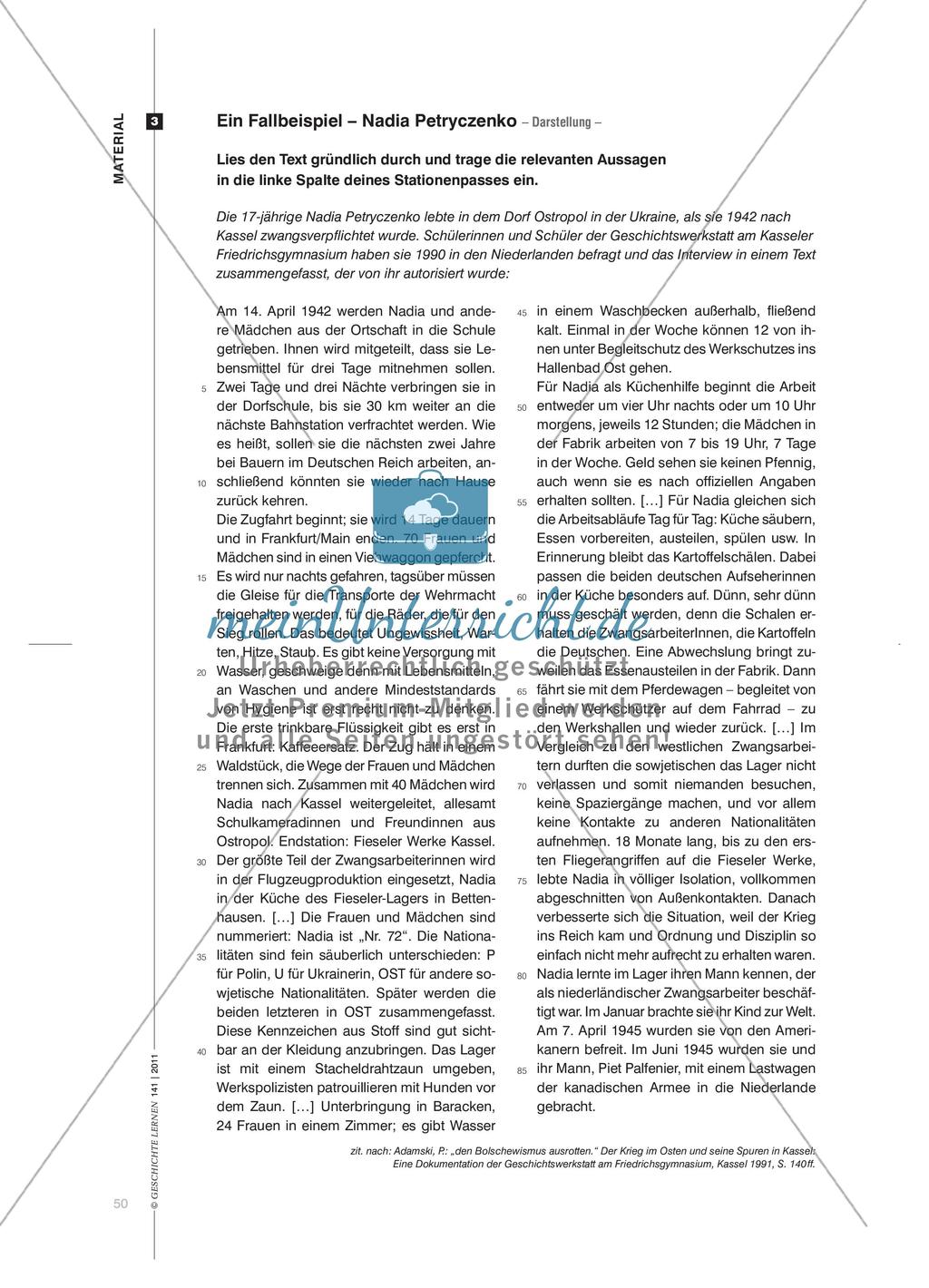 Eine Stationenarbeit über sowjetische Zwangsarbeiter im Deutschen Reich Preview 5
