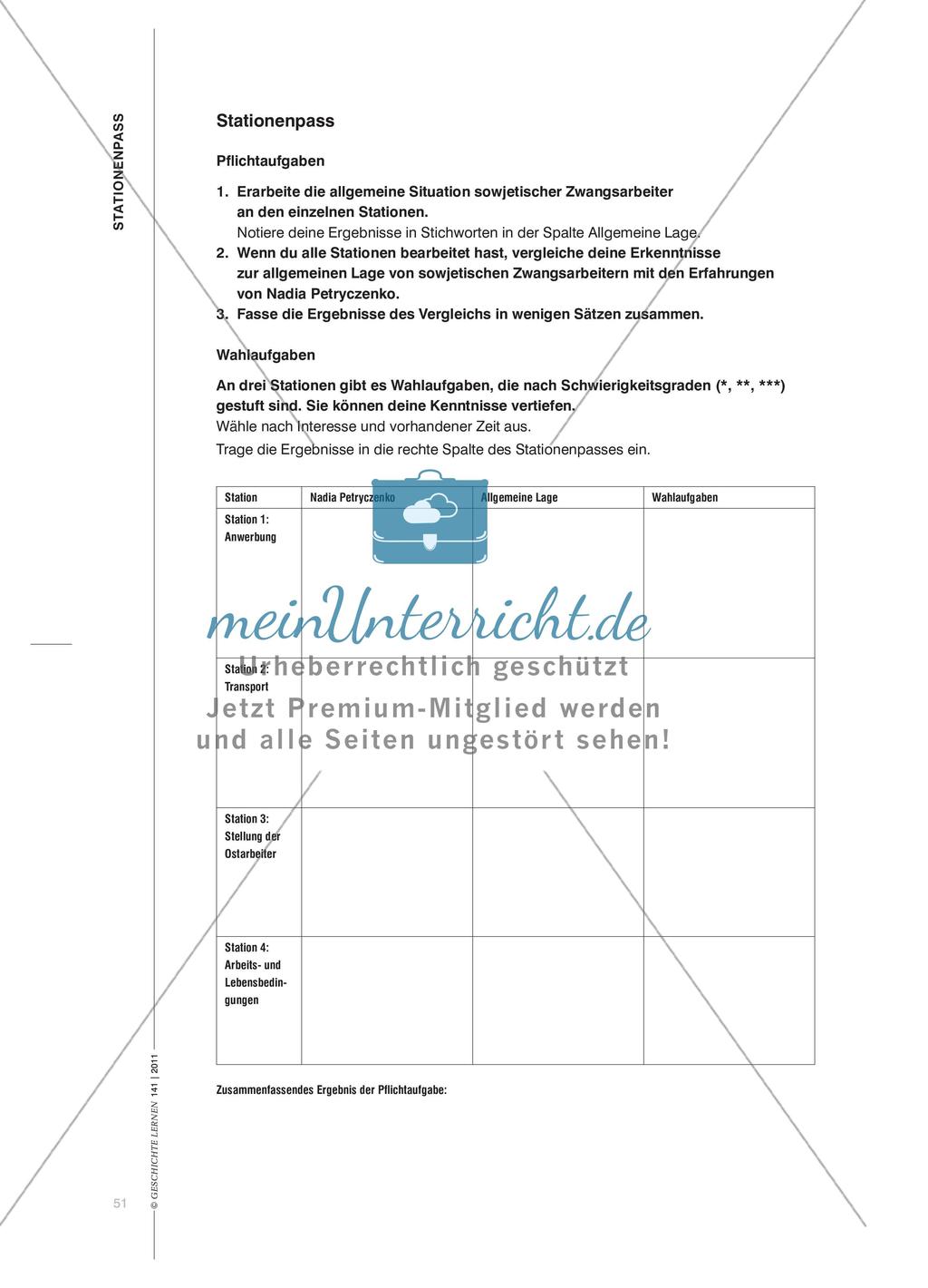 Eine Stationenarbeit über sowjetische Zwangsarbeiter im Deutschen Reich Preview 6