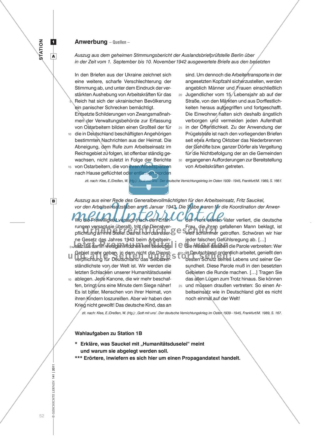 Eine Stationenarbeit über sowjetische Zwangsarbeiter im Deutschen Reich Preview 7