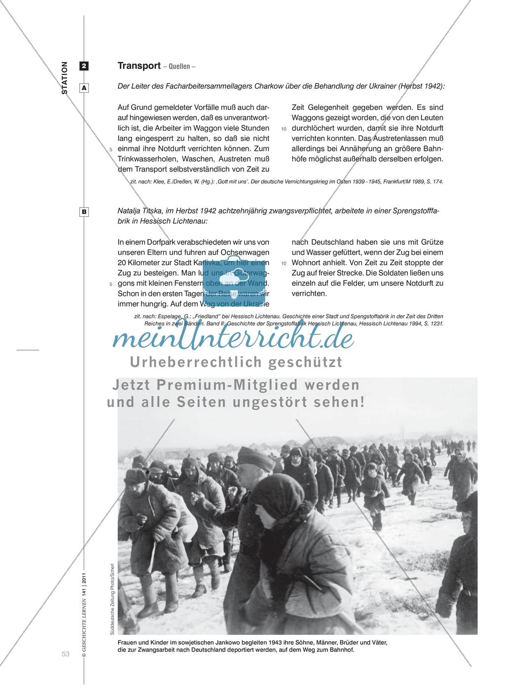 Eine Stationenarbeit über sowjetische Zwangsarbeiter im Deutschen Reich Preview 8