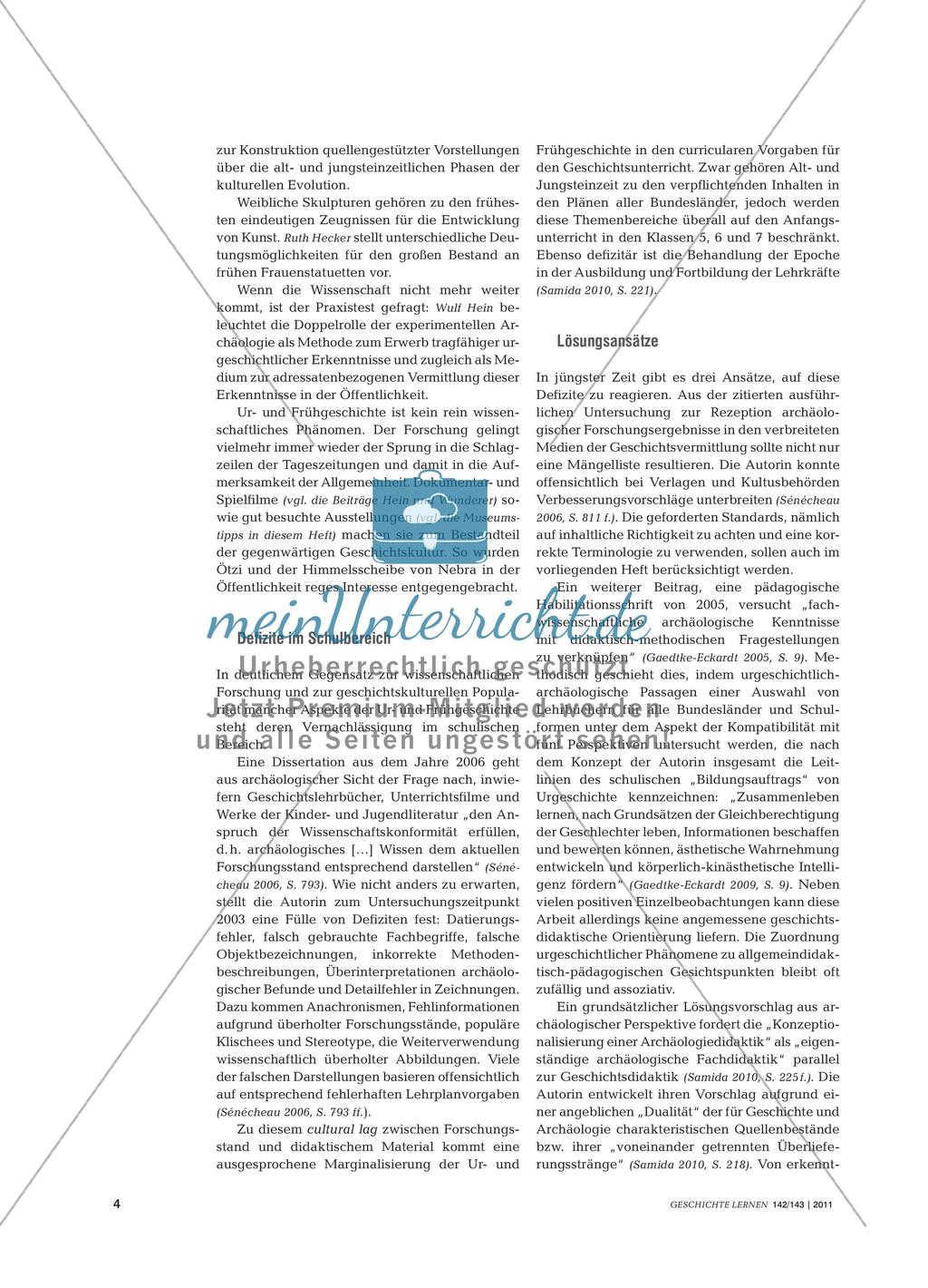 Ur- und Frühgeschichte im Geschichtsunterricht Preview 3