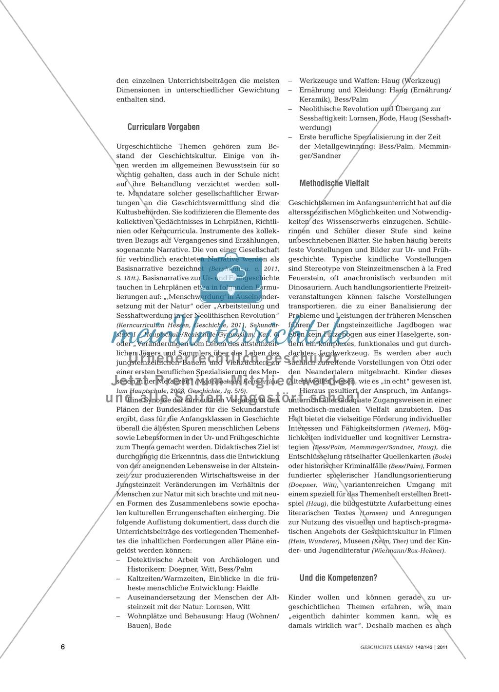 Ur- und Frühgeschichte im Geschichtsunterricht Preview 5
