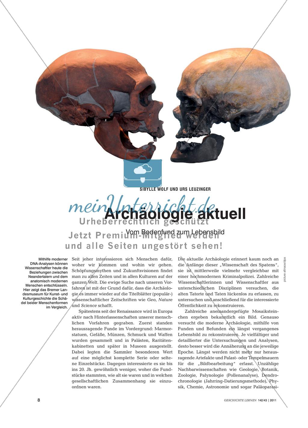 Archäologie: Forschung und Fundstücke Preview 1