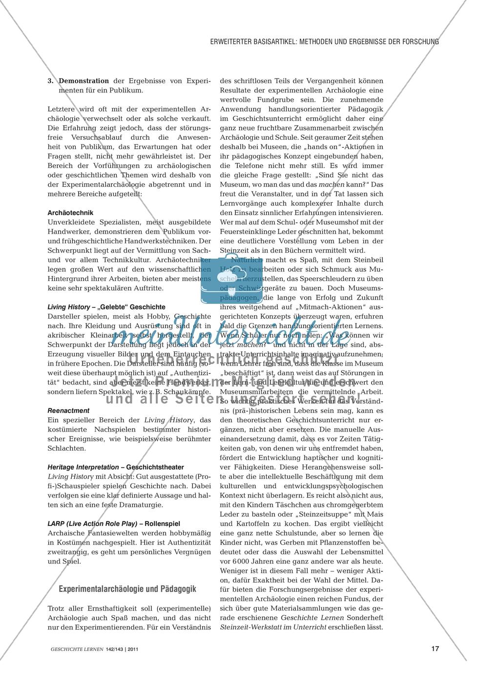 Experimentelle Archäologie im pädagogischen Kontext Preview 4