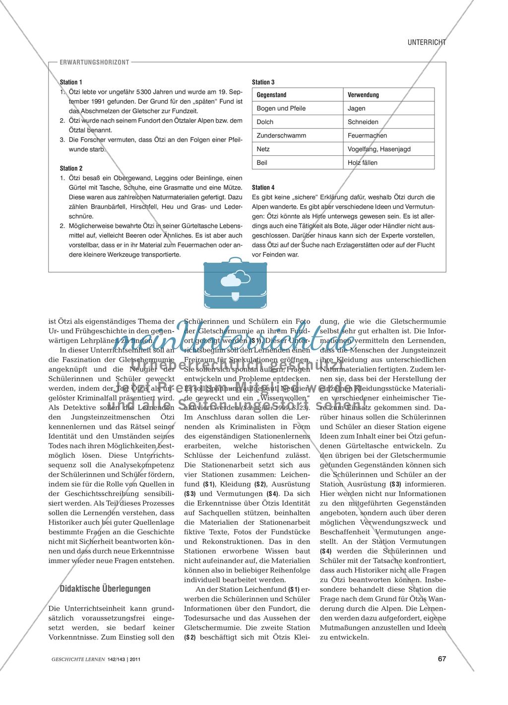 Ötzi: Stationenlernen zum Mann aus dem Eis Preview 2