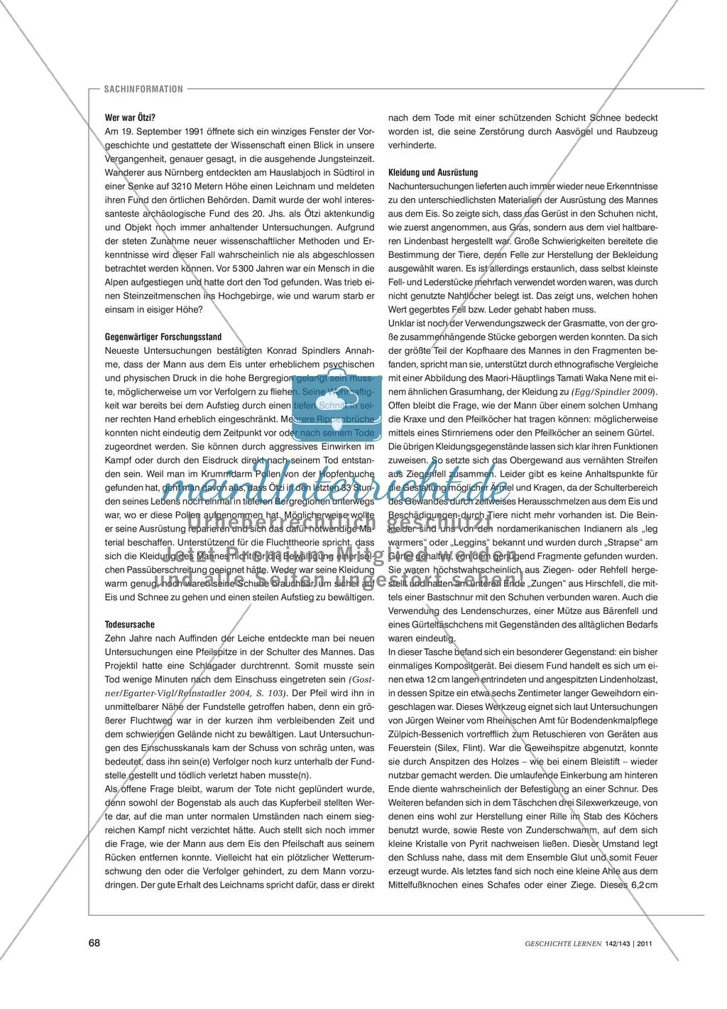 Ötzi: Stationenlernen zum Mann aus dem Eis Preview 3