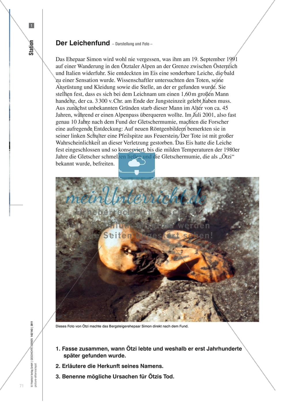Ötzi: Stationenlernen zum Mann aus dem Eis Preview 6