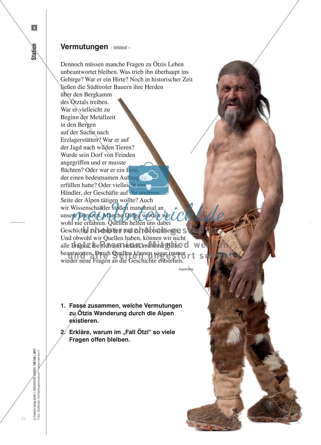 Ötzi: Stationenlernen zum Mann aus dem Eis Preview 9