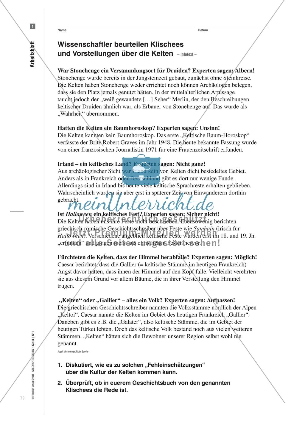 Die keltische Gesellschaft in antiken Darstellungen und archäologischen Befunden Preview 4