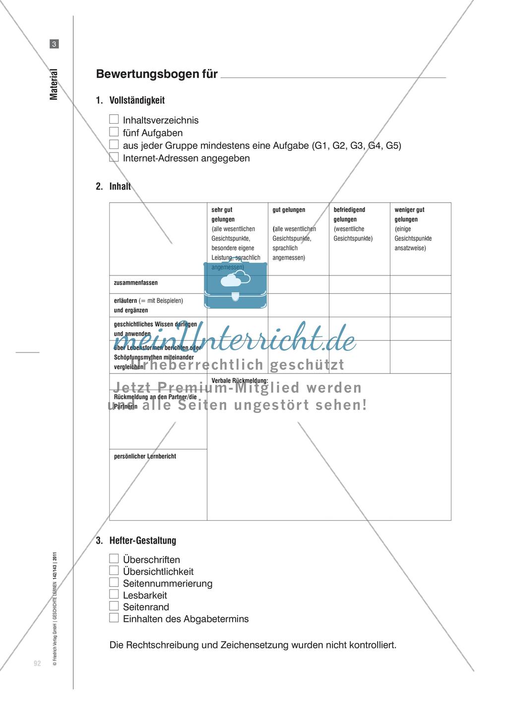 Portfolioarbeit zur Ur- und Frühgeschichte Preview 7