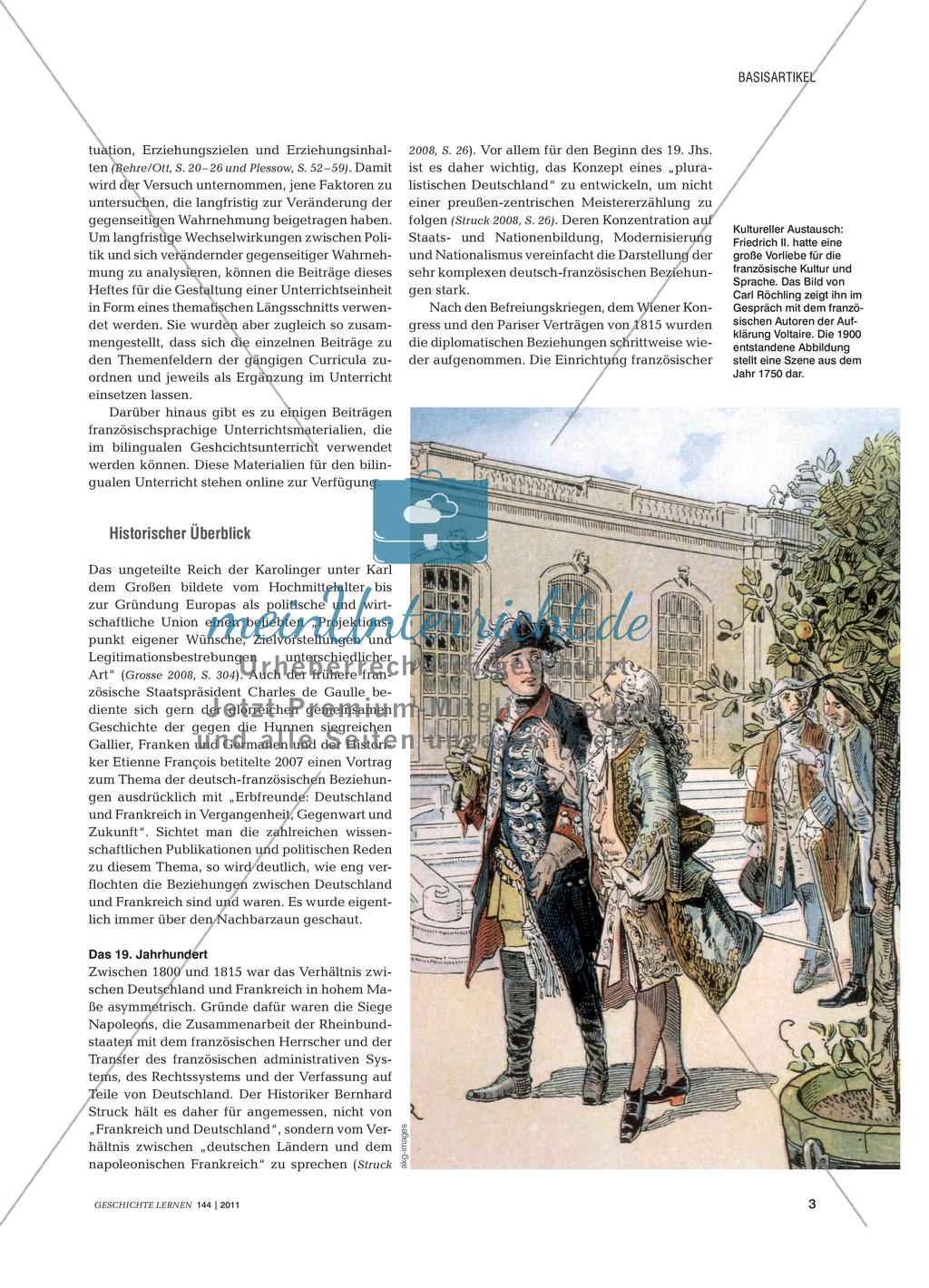 Deutsch-französische Beziehungen im historischen Kontext Preview 2