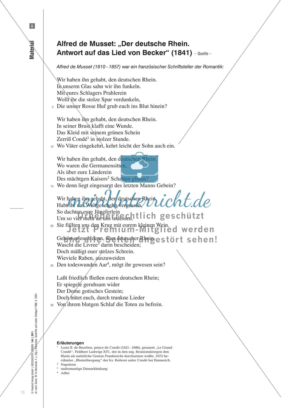 Der deutsch-französische Dichterkrieg 1840 aus verschiedenen Perspektiven Preview 11