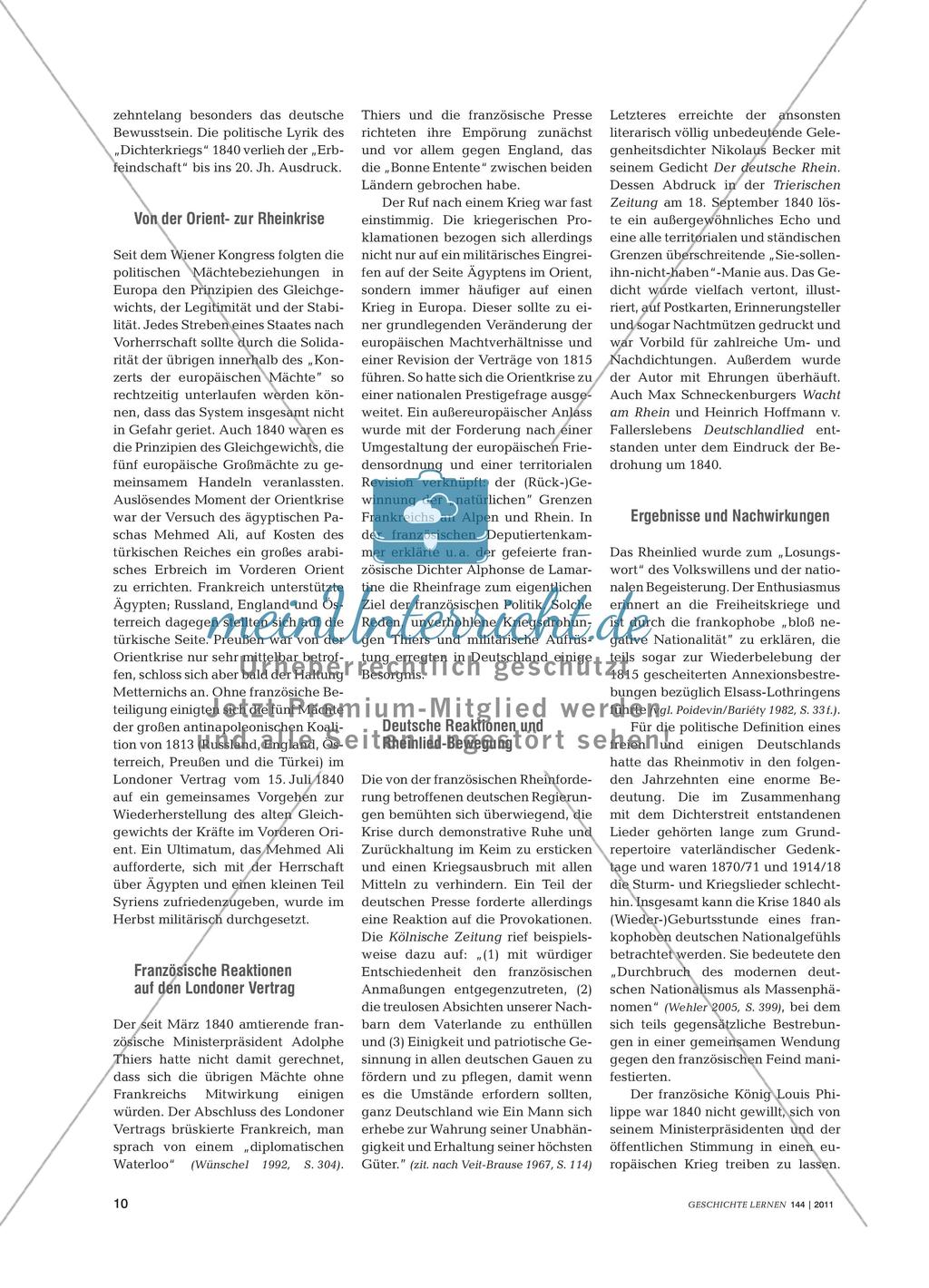 Der deutsch-französische Dichterkrieg 1840 aus verschiedenen Perspektiven Preview 2