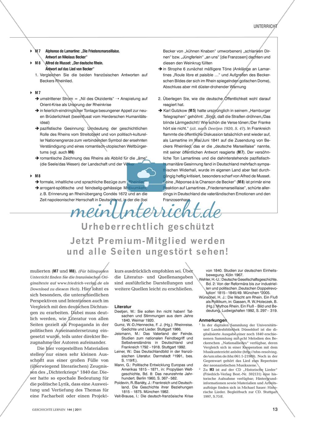 Der deutsch-französische Dichterkrieg 1840 aus verschiedenen Perspektiven Preview 5