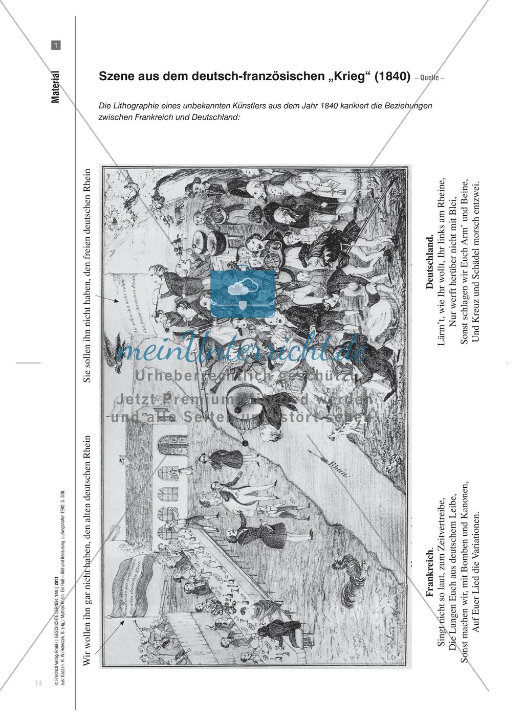 Der deutsch-französische Dichterkrieg 1840 aus verschiedenen Perspektiven Preview 6