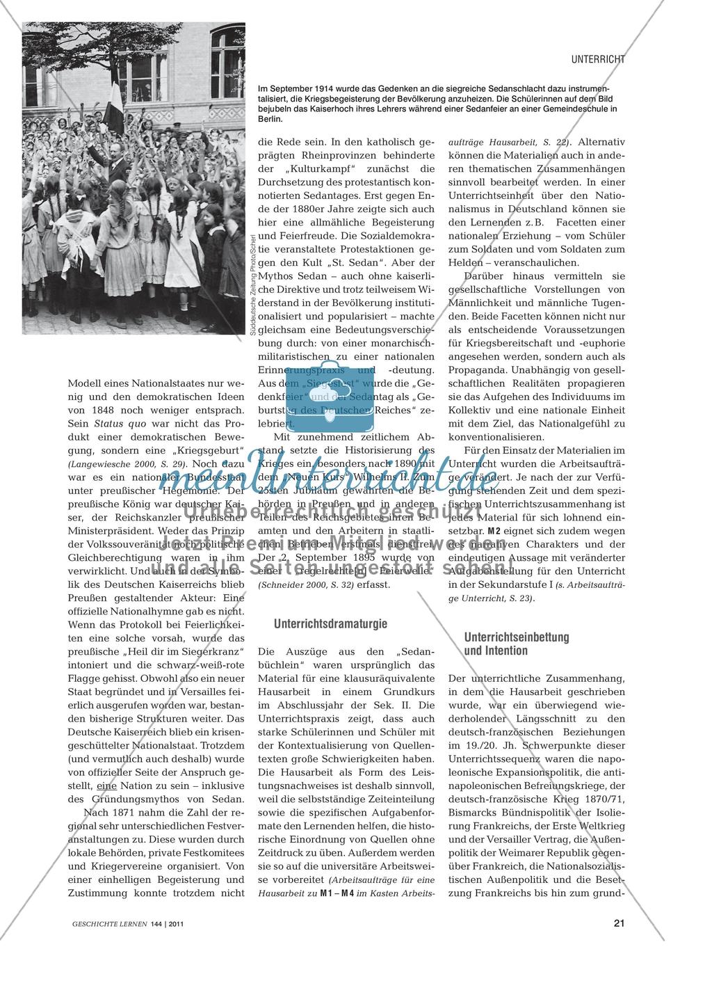 Sedanfeiern im Kaiserreich: Vorträge, Lieder und Gebete zum Sieg über den „Erbfeind“ Frankreich Preview 2