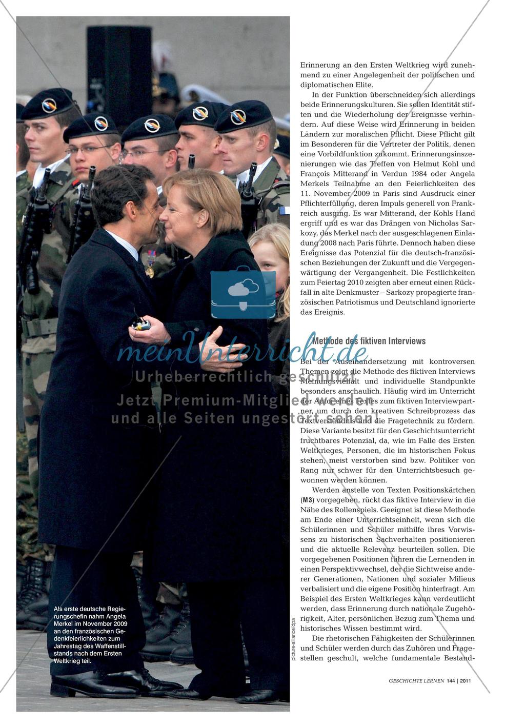 Fiktive Interviews zum öffentlichen Gedenken an den Ersten Weltkrieg Preview 2