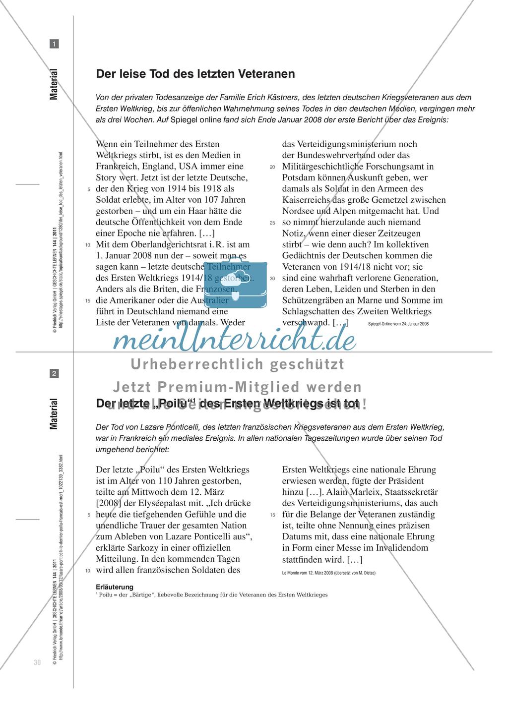 Fiktive Interviews zum öffentlichen Gedenken an den Ersten Weltkrieg Preview 4