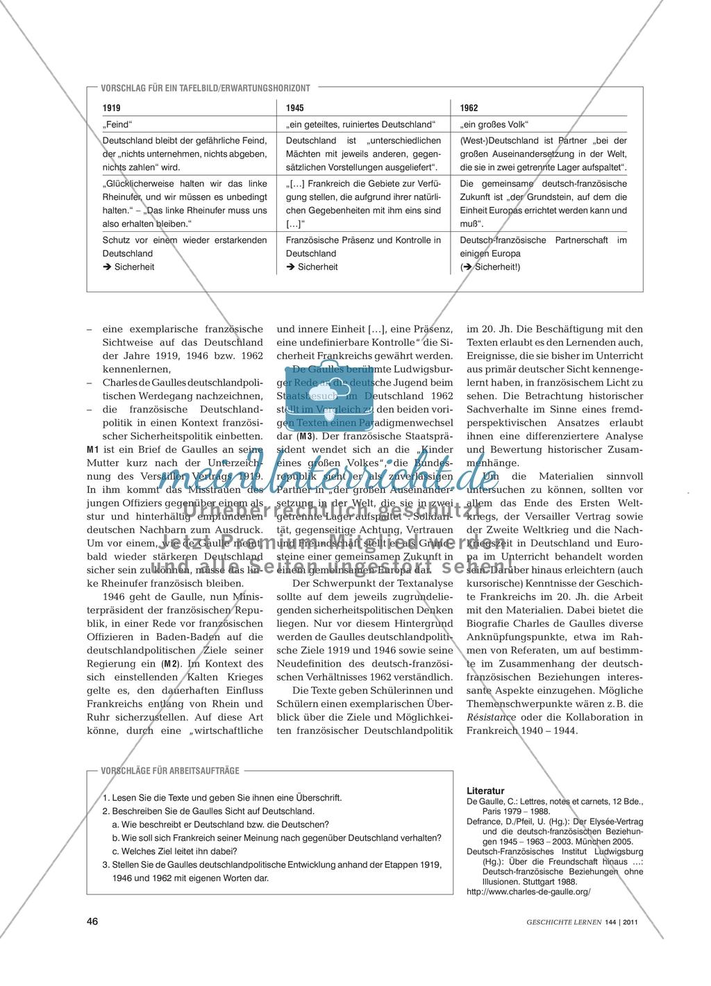 Deutsch-französische Beziehungen anhand der biografische Betrachtung Charles de Gaulle Preview 3