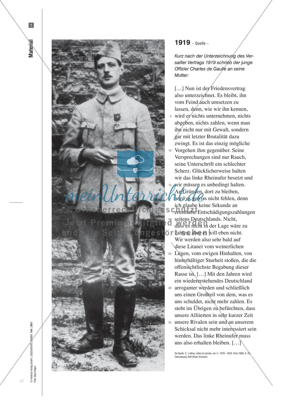 Deutsch-französische Beziehungen anhand der biografische Betrachtung Charles de Gaulle Preview 4