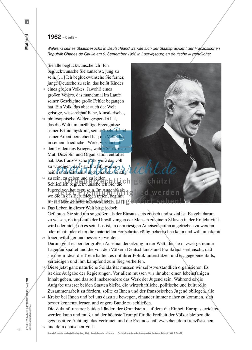 Deutsch-französische Beziehungen anhand der biografische Betrachtung Charles de Gaulle Preview 6