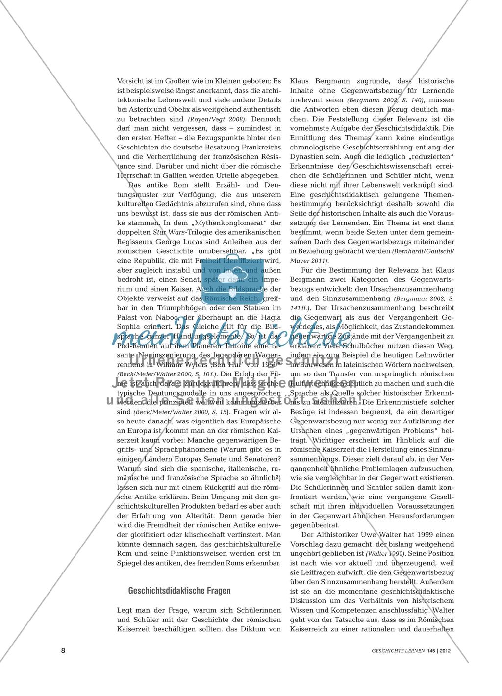Die Epoche des Römischen Kaiserreiches aus fachdidaktischer und fachwissenschaftlicher Perspektive Preview 7
