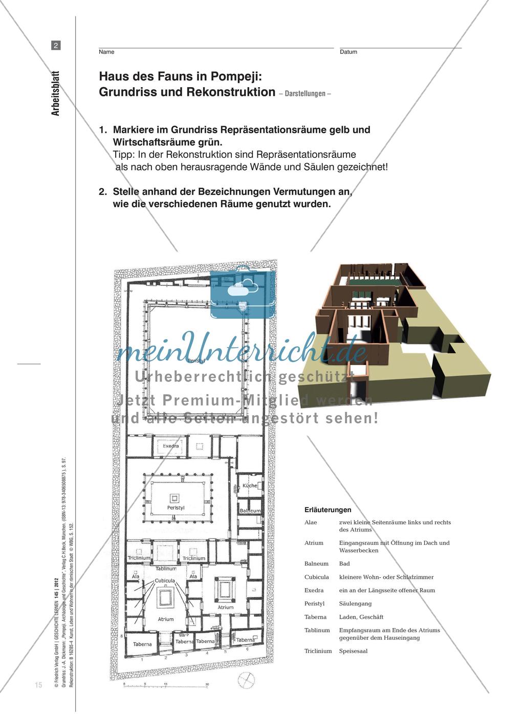 Pompejanische Wohnkultur: Soziale Bedeutung und Kritik am Lebensstil der römischen Oberschicht Preview 6