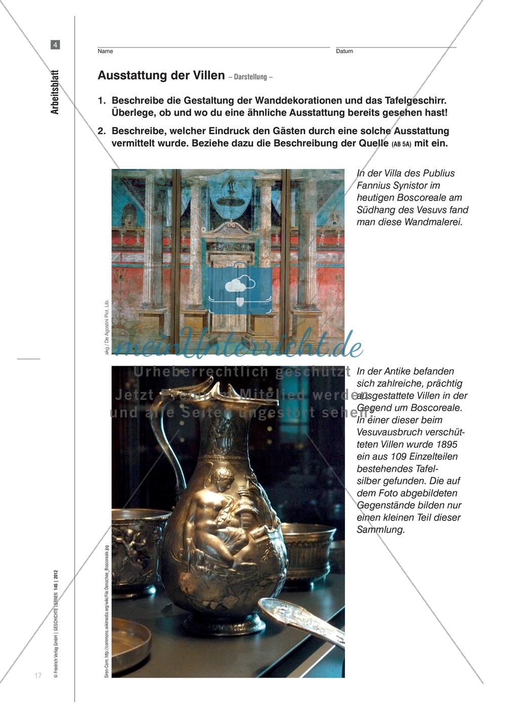 Pompejanische Wohnkultur: Soziale Bedeutung und Kritik am Lebensstil der römischen Oberschicht Preview 8