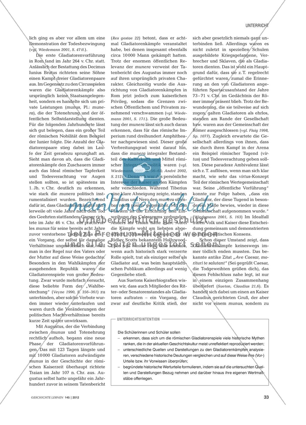 Eine Pro- und Contra-Debatte über Gladiatorenkämpfe in der römischen Kaiserzeit Preview 2