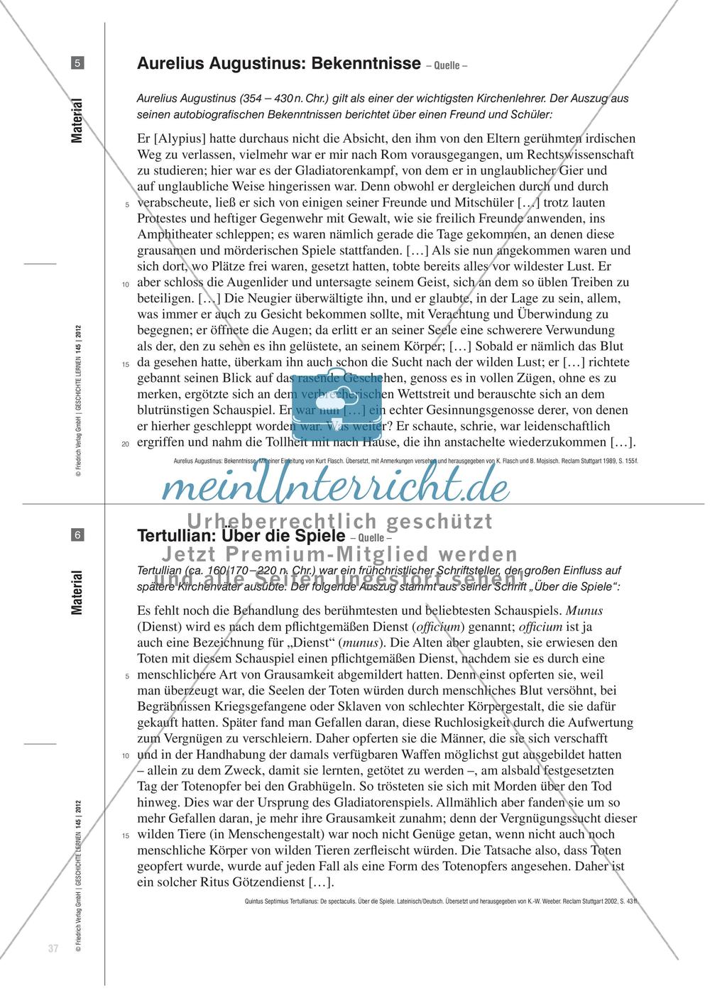Eine Pro- und Contra-Debatte über Gladiatorenkämpfe in der römischen Kaiserzeit Preview 6