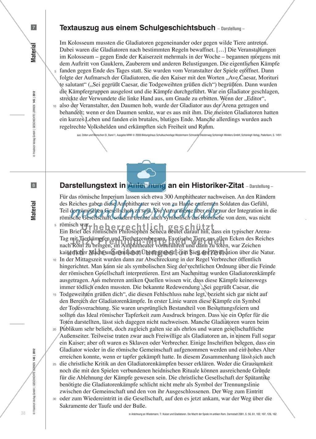 Eine Pro- und Contra-Debatte über Gladiatorenkämpfe in der römischen Kaiserzeit Preview 7