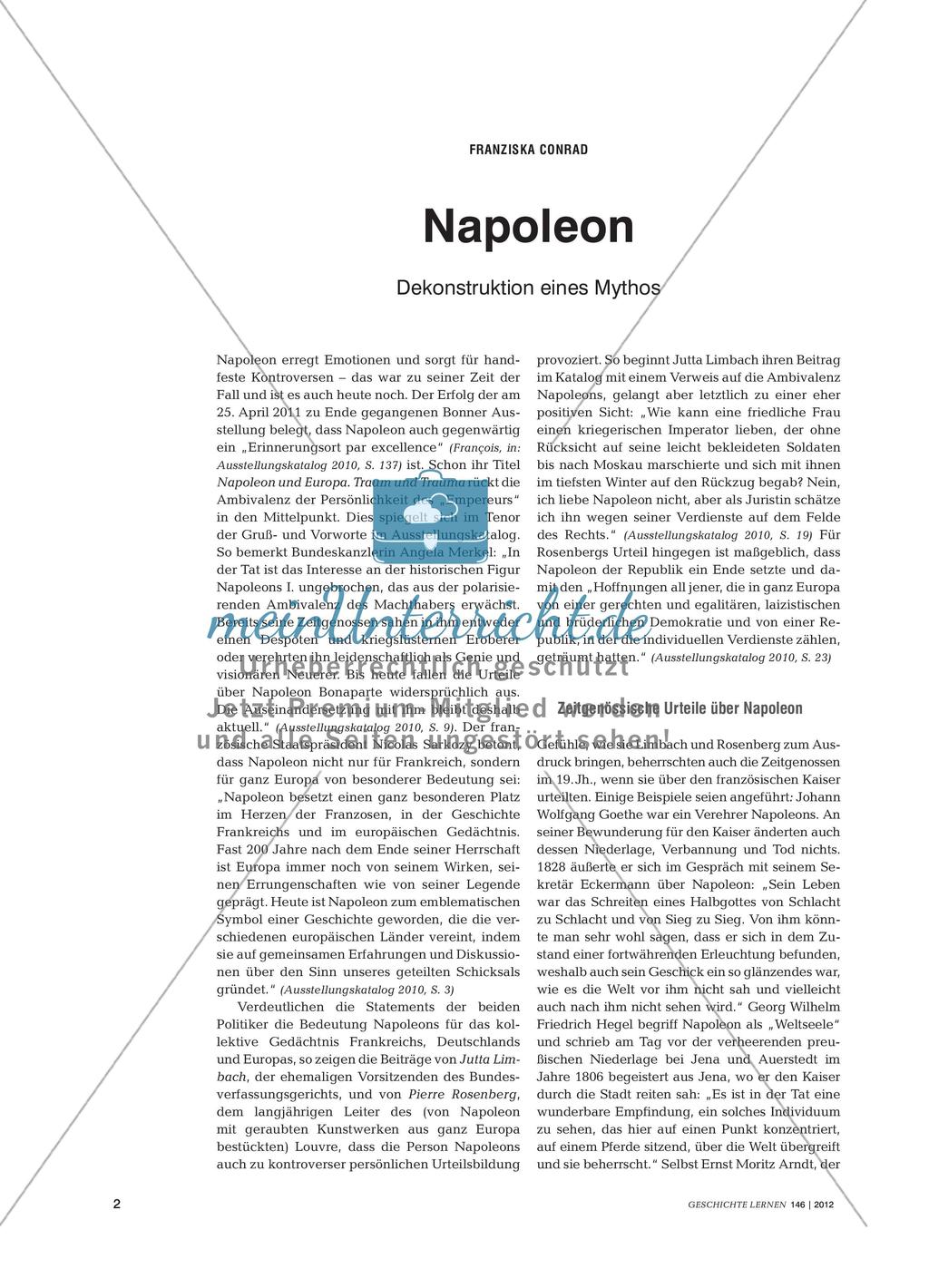 Fachwissenschaftliche Informationen über Napoleon Preview 1