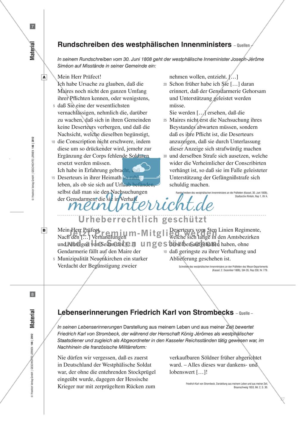 Der Dienst an der Waffe: Die Einführung der Wehrpflicht im Königreich Westphalen im 18. Jahrhundert Preview 8