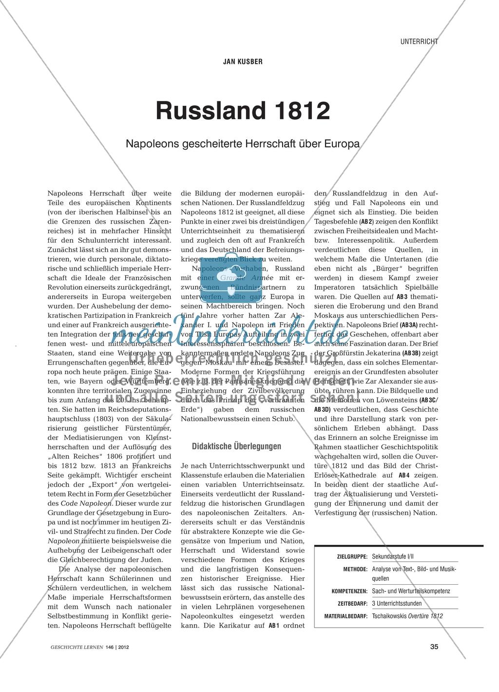 Russland 1812: Napoleons gescheiterte Herrschaft über Europa Preview 1