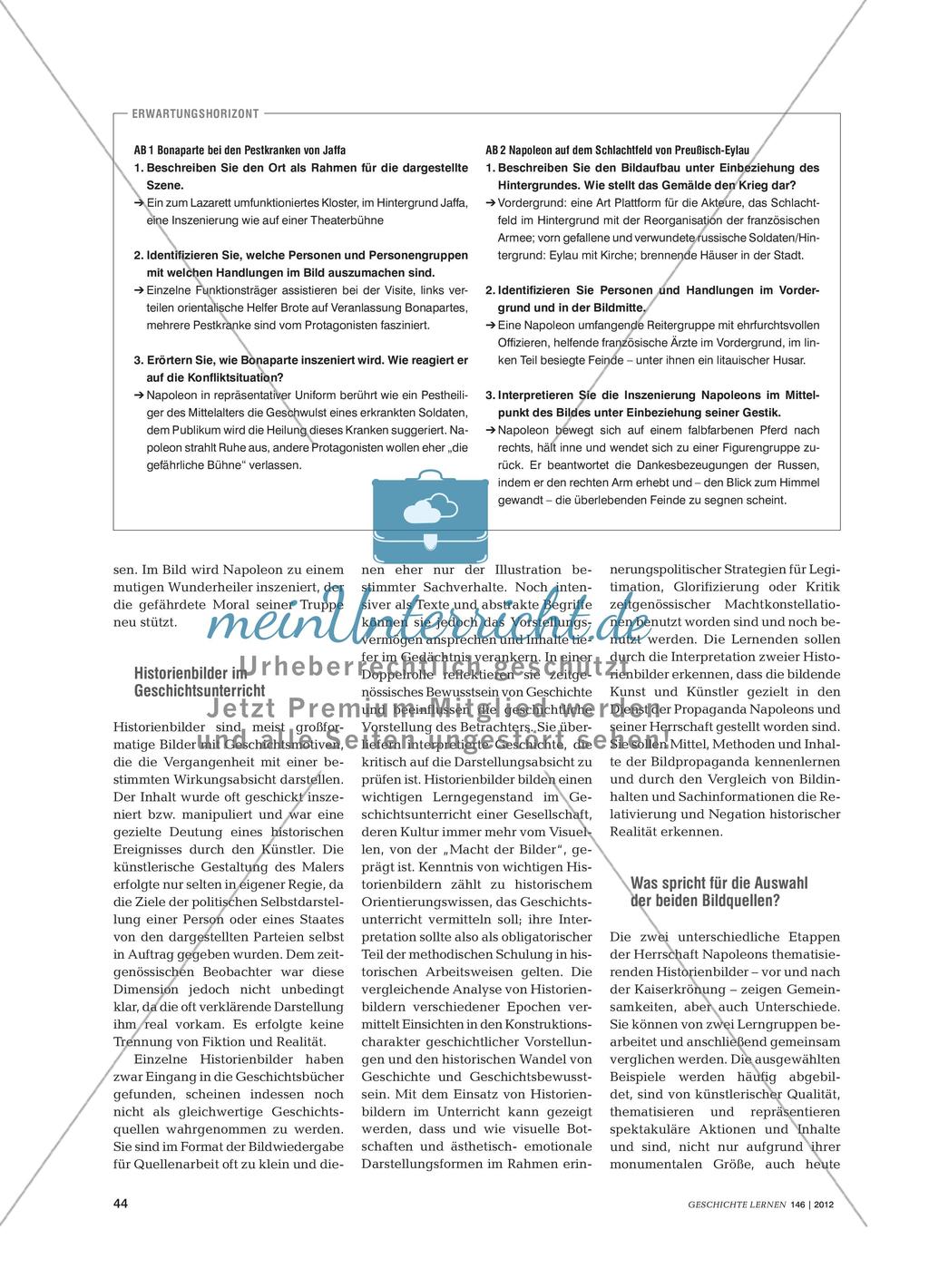 Herrschaftssicherung durch Selbstinszenierung: Napoleon in Historienbildern und der Realität Preview 3