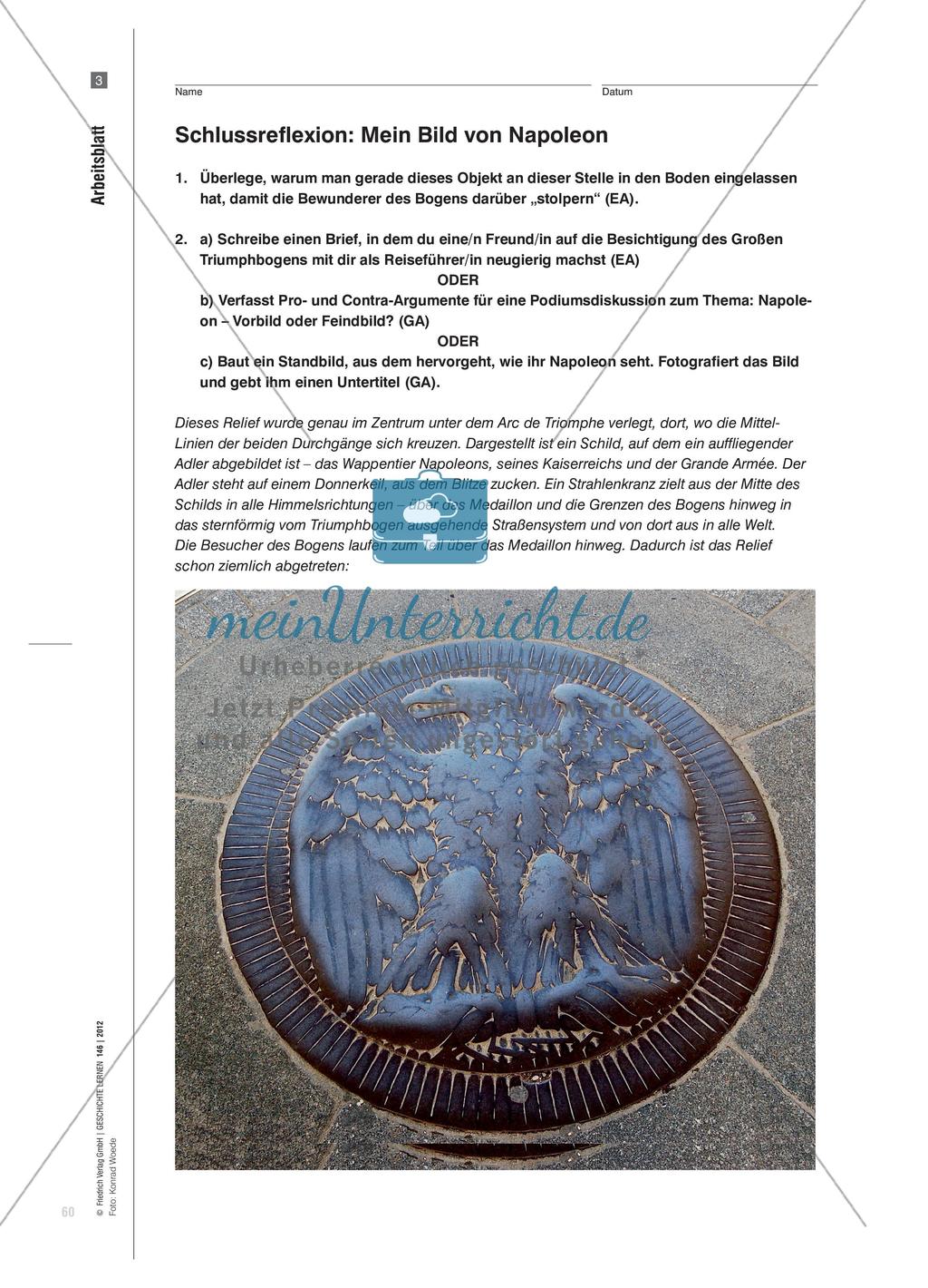 Der Arc de Triomphe und die Mythologisierung Napoleons: Geschichtspolitik im Interesse von Nationalismus und Militarismus Preview 12