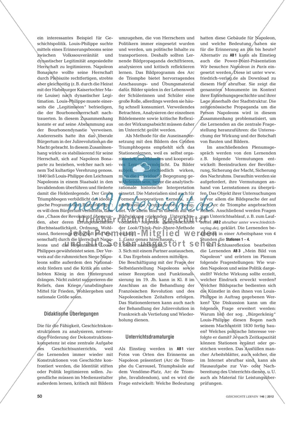 Der Arc de Triomphe und die Mythologisierung Napoleons: Geschichtspolitik im Interesse von Nationalismus und Militarismus Preview 2