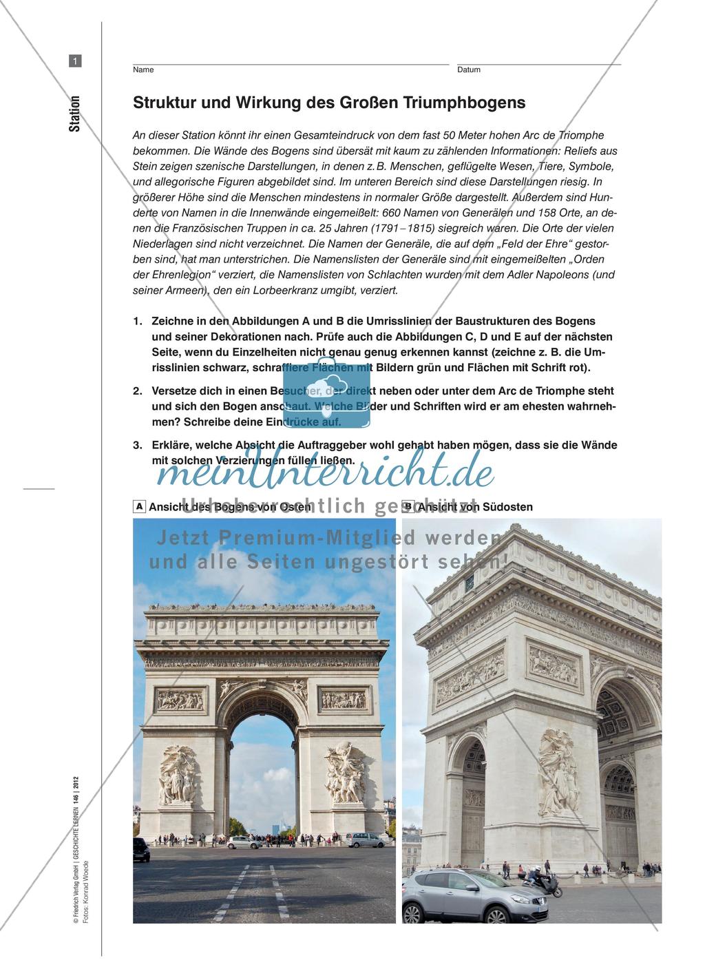 Der Arc de Triomphe und die Mythologisierung Napoleons: Geschichtspolitik im Interesse von Nationalismus und Militarismus Preview 5