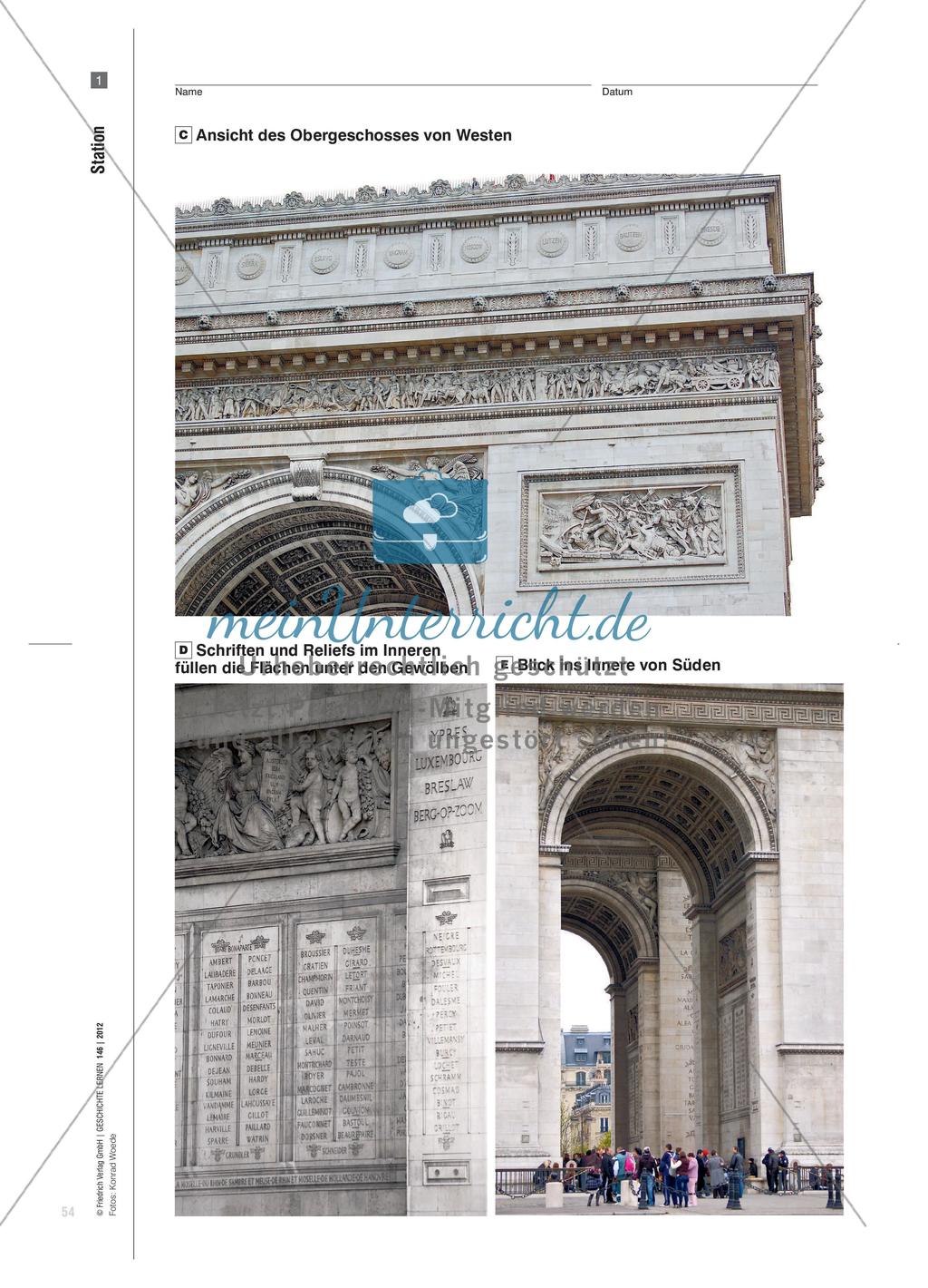 Der Arc de Triomphe und die Mythologisierung Napoleons: Geschichtspolitik im Interesse von Nationalismus und Militarismus Preview 6